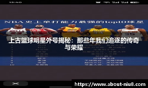 上古篮球明星外号揭秘：那些年我们追逐的传奇与荣耀